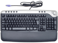 黑色DELL AQ6-RT7D30 PS/2口戴尔多媒体防水键盘 有托盘欧版