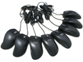 黑色Logitech MouseMan Wheel M-BA47 USB口罗技机械银貂四键滚轮鼠标 DELL版
