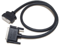黑色CASTLEWOOD 0.9米长SCSI外置25针口转高密50针口转接线